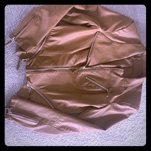 Blank NYC faux leather moto jacket